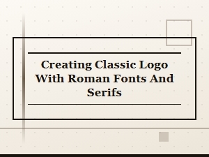 Classic Logos with Roman Fonts and Serifs