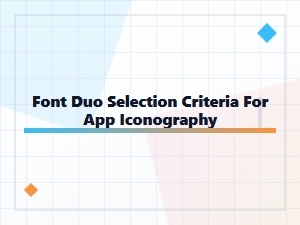 Perfect Pairs for App Icon Fonts